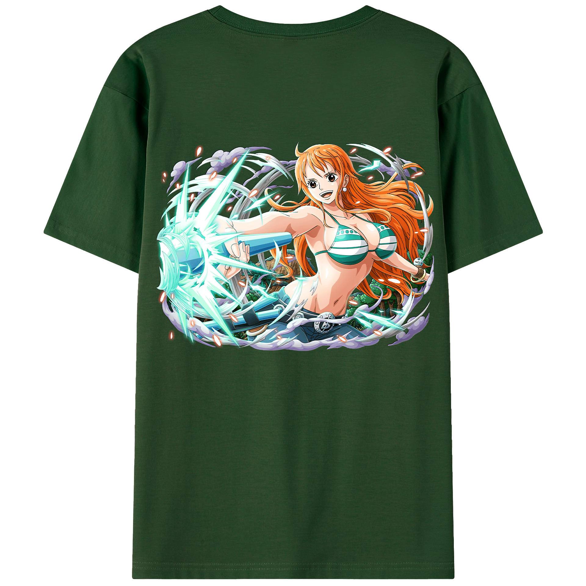 ワンピース ナミ ONE PIECE Nami 綿100％半袖Tシャツ（背面プリント）